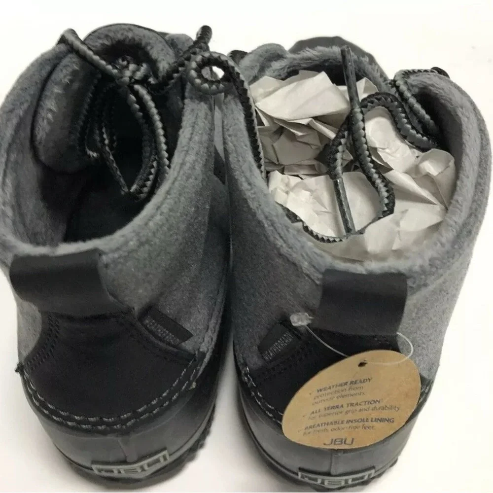 Jambu Nala Womens Rain Black/Grey Boots Size 7.5 M